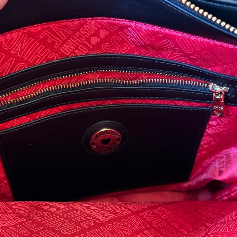 Love Moschino Black Embossed Shoulder Bag - Picture 10 of 16